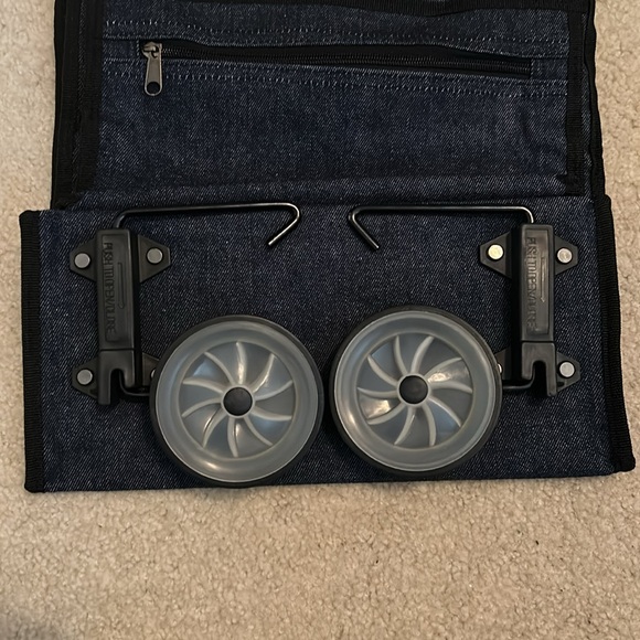 Blue Denim Rolling Tote Bag - Picture 3 of 3